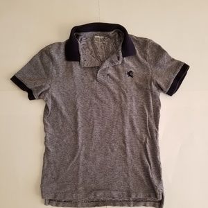 Express Mens Grey Polo Button Shirt Sz Small